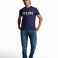 Navy Run Cotton T-Shirt