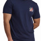 Navy Graphic Cotton T-Shirt