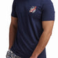 Navy Graphic Cotton T-Shirt