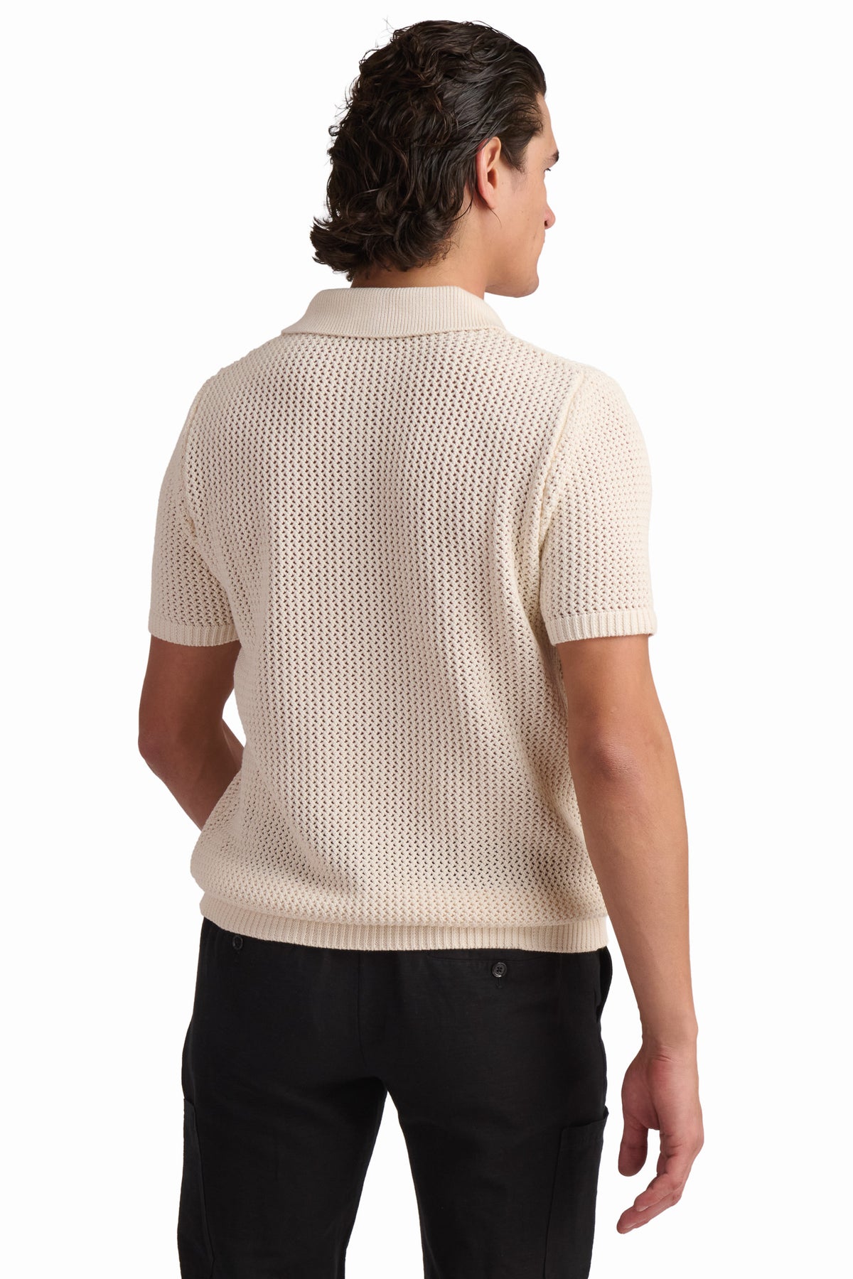 Men's Polo - Coconut Milk