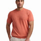 Coral Textured Short Sleeve T-Shirt