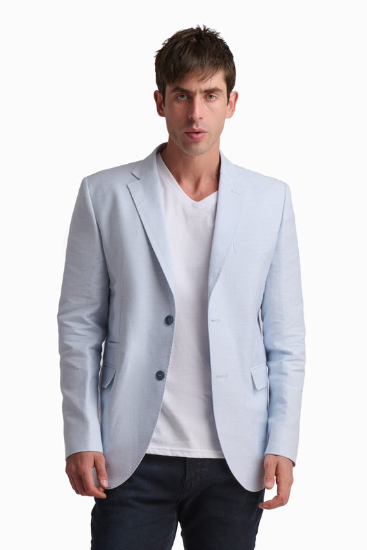 Light Blue Linen Blazer