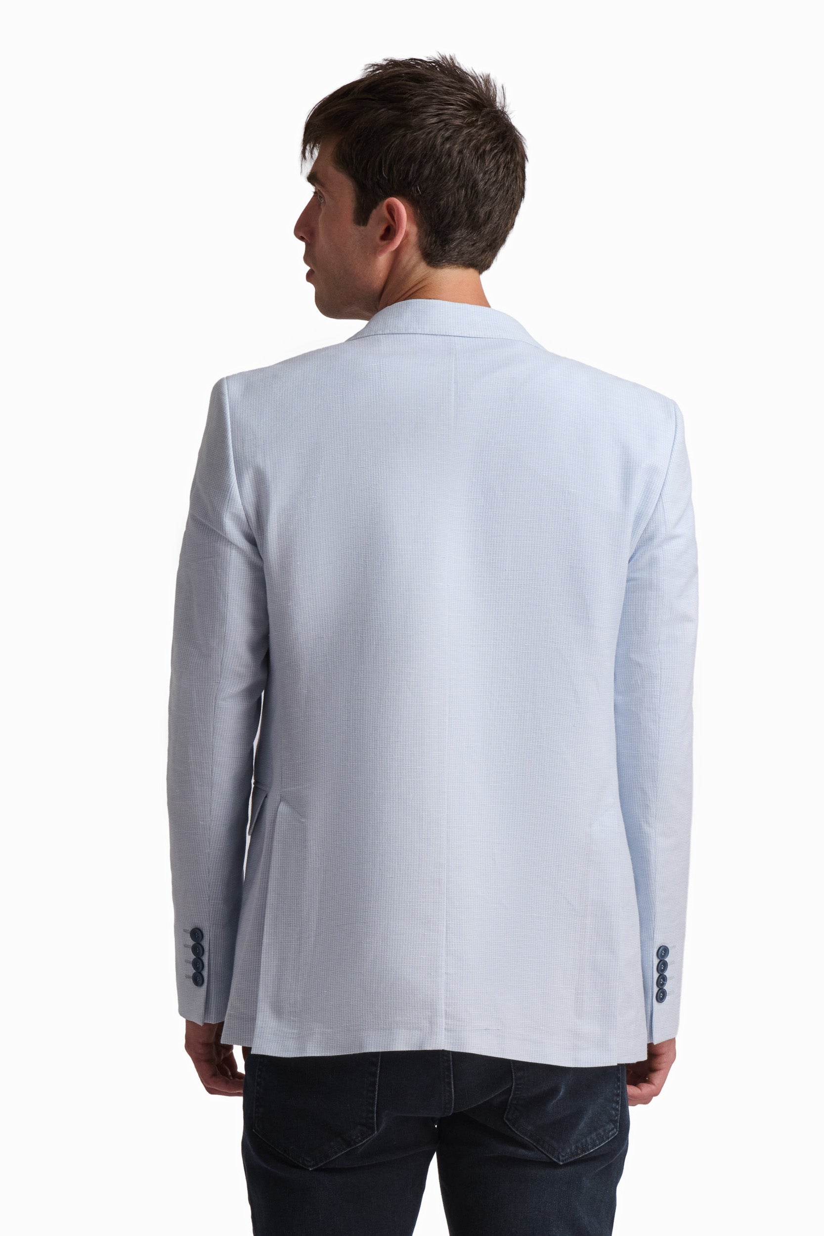 Light Blue Linen Blazer