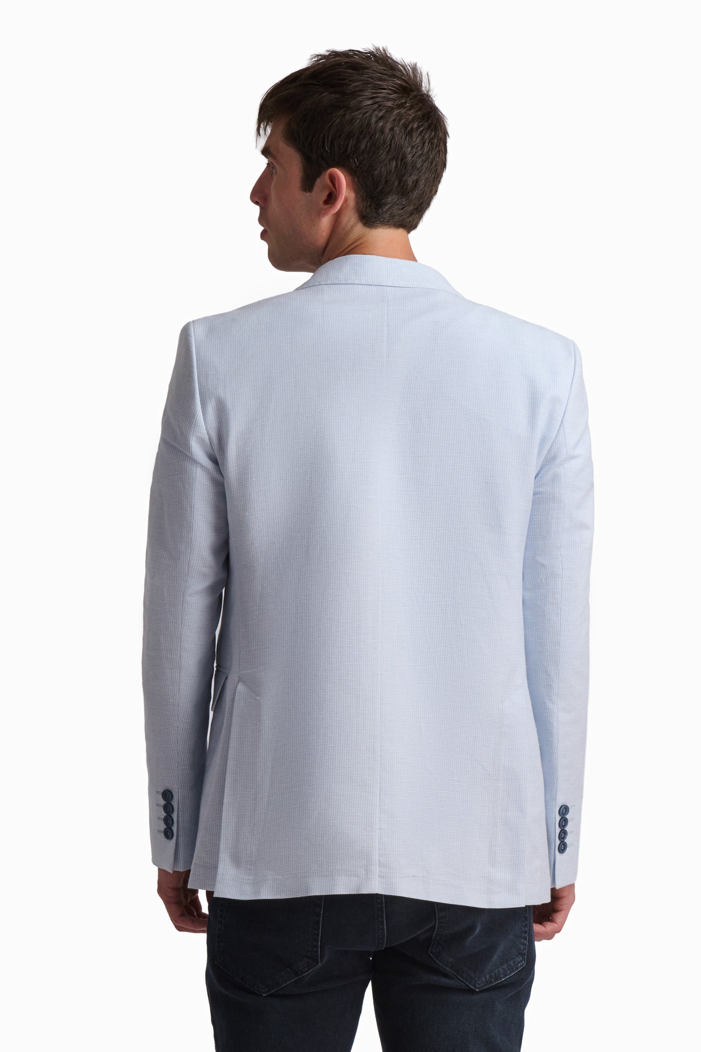 Light Blue Linen Blazer