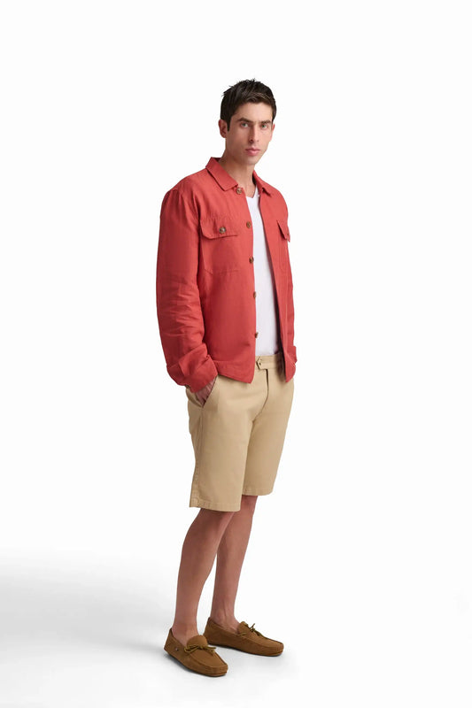 Rust Utility Shirt Jacket