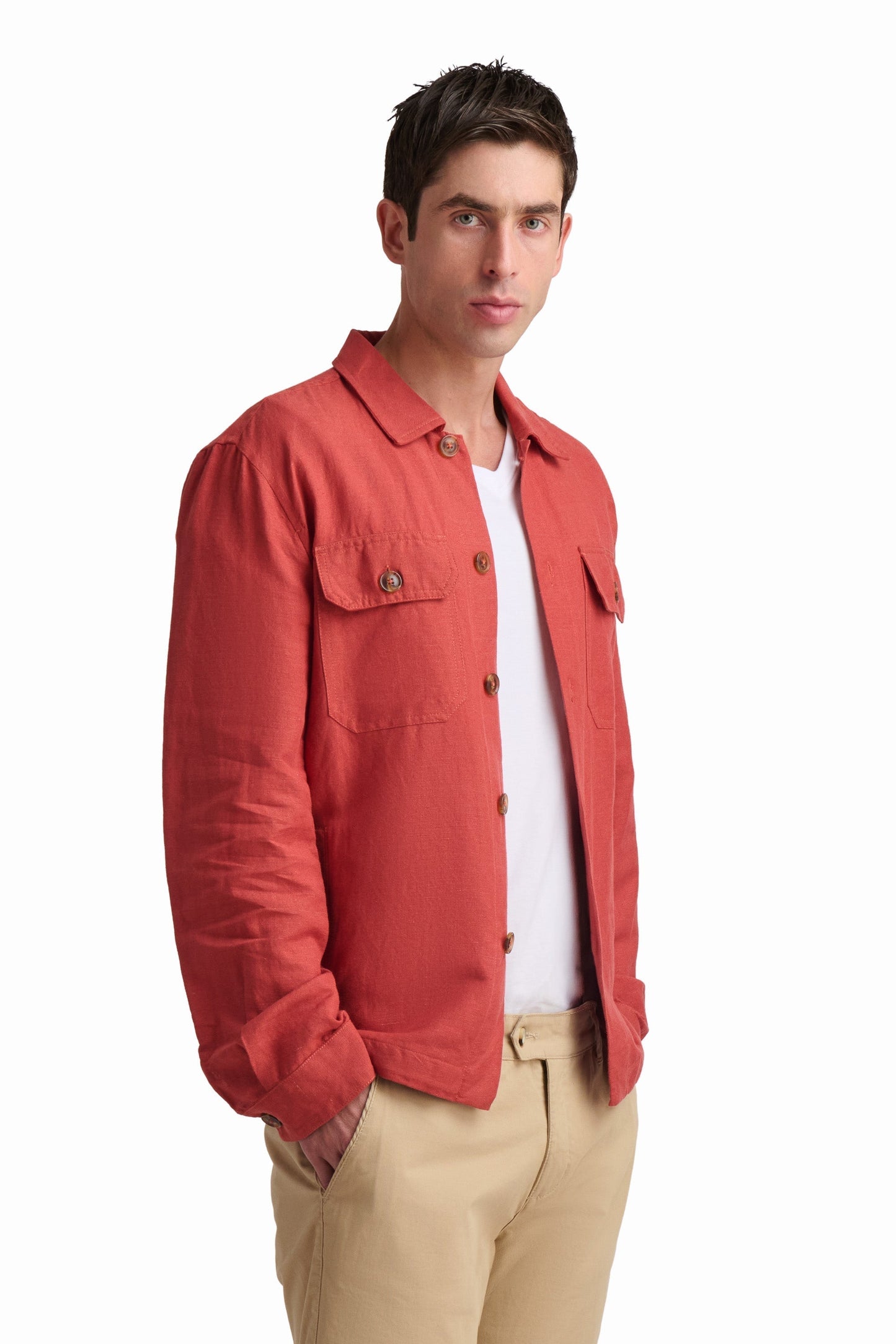 Rust Utility Shirt Jacket