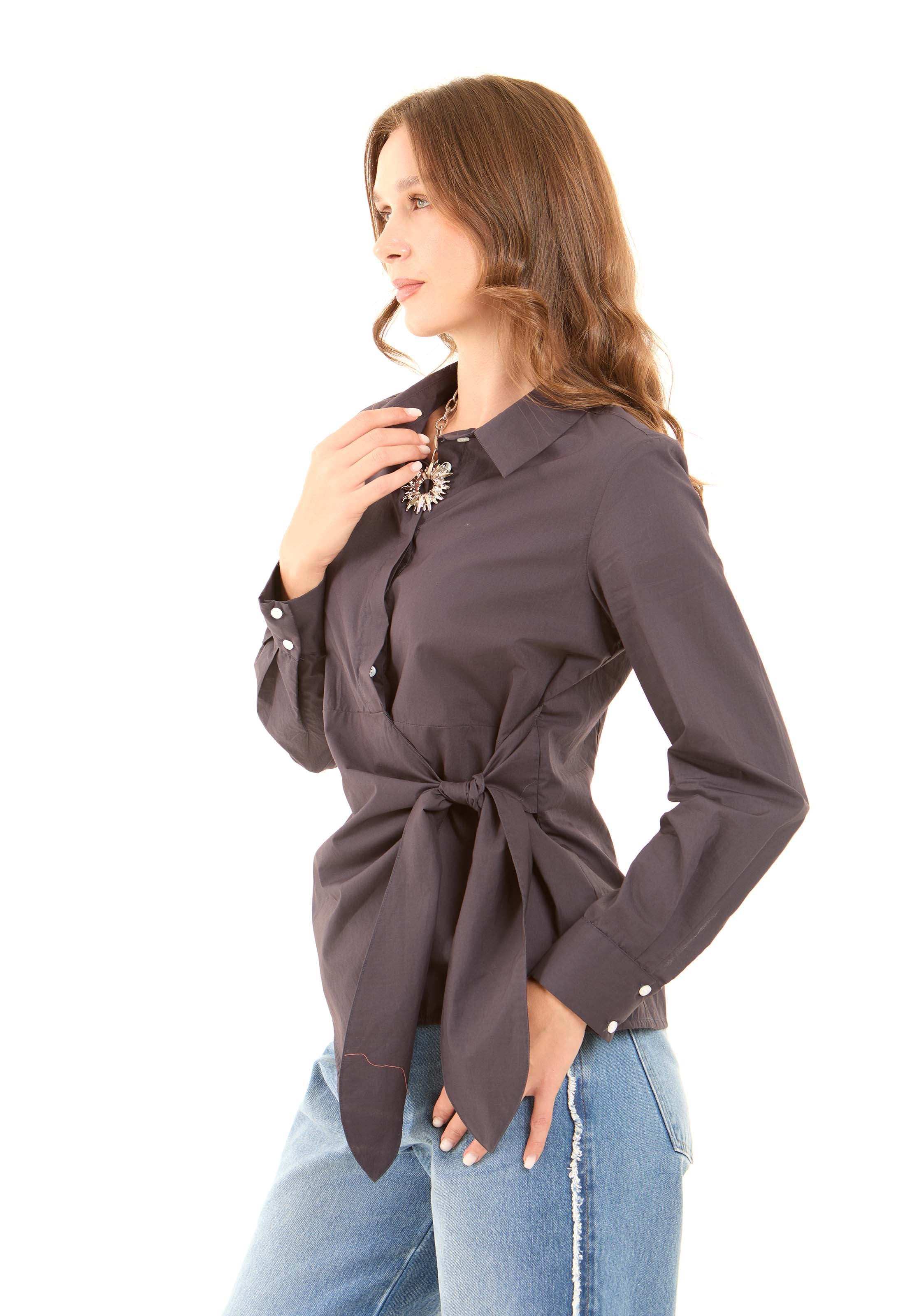 Chic Wrapped Cotton Shirt