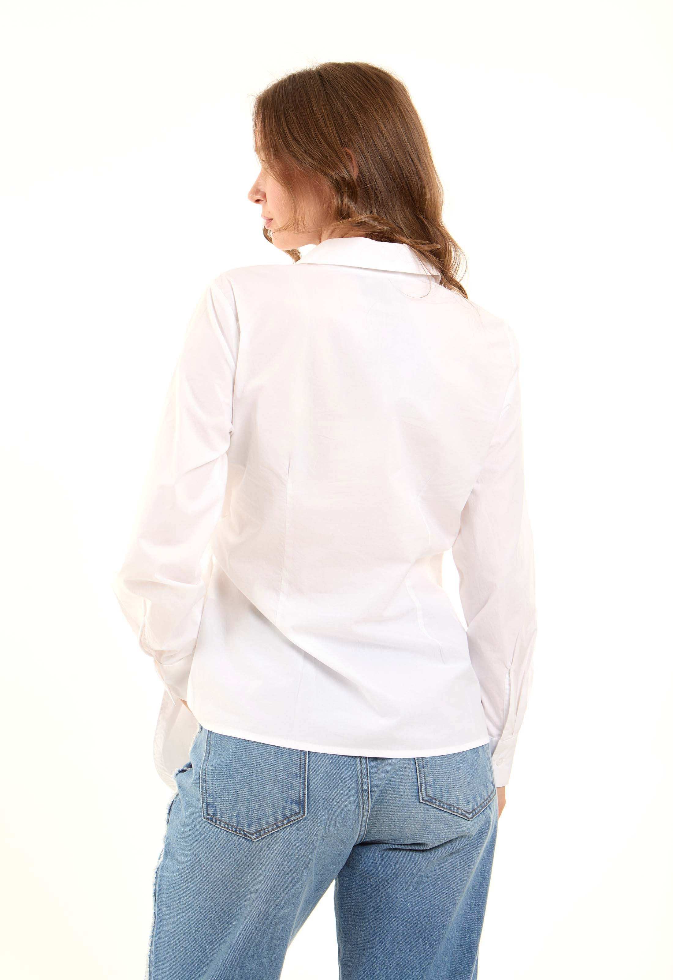 Chic Wrapped Cotton Shirt