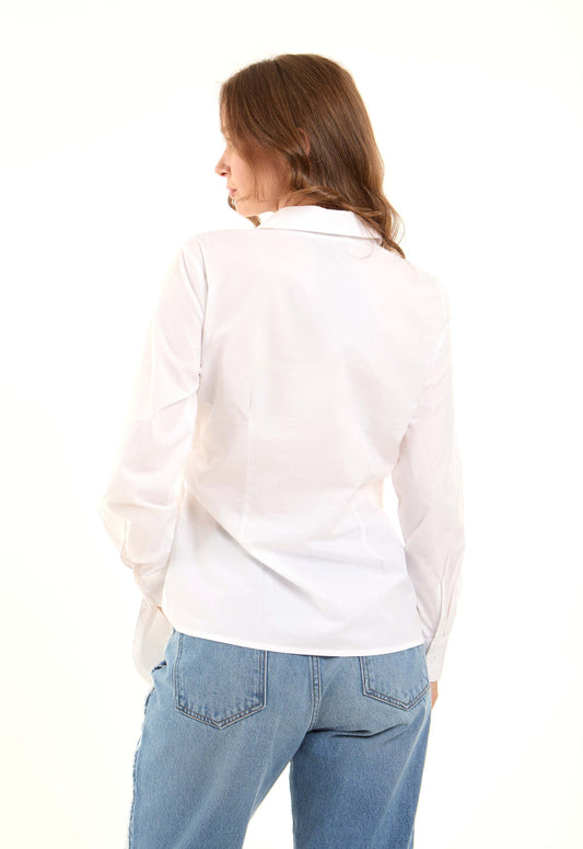 Chic Wrapped Cotton Shirt