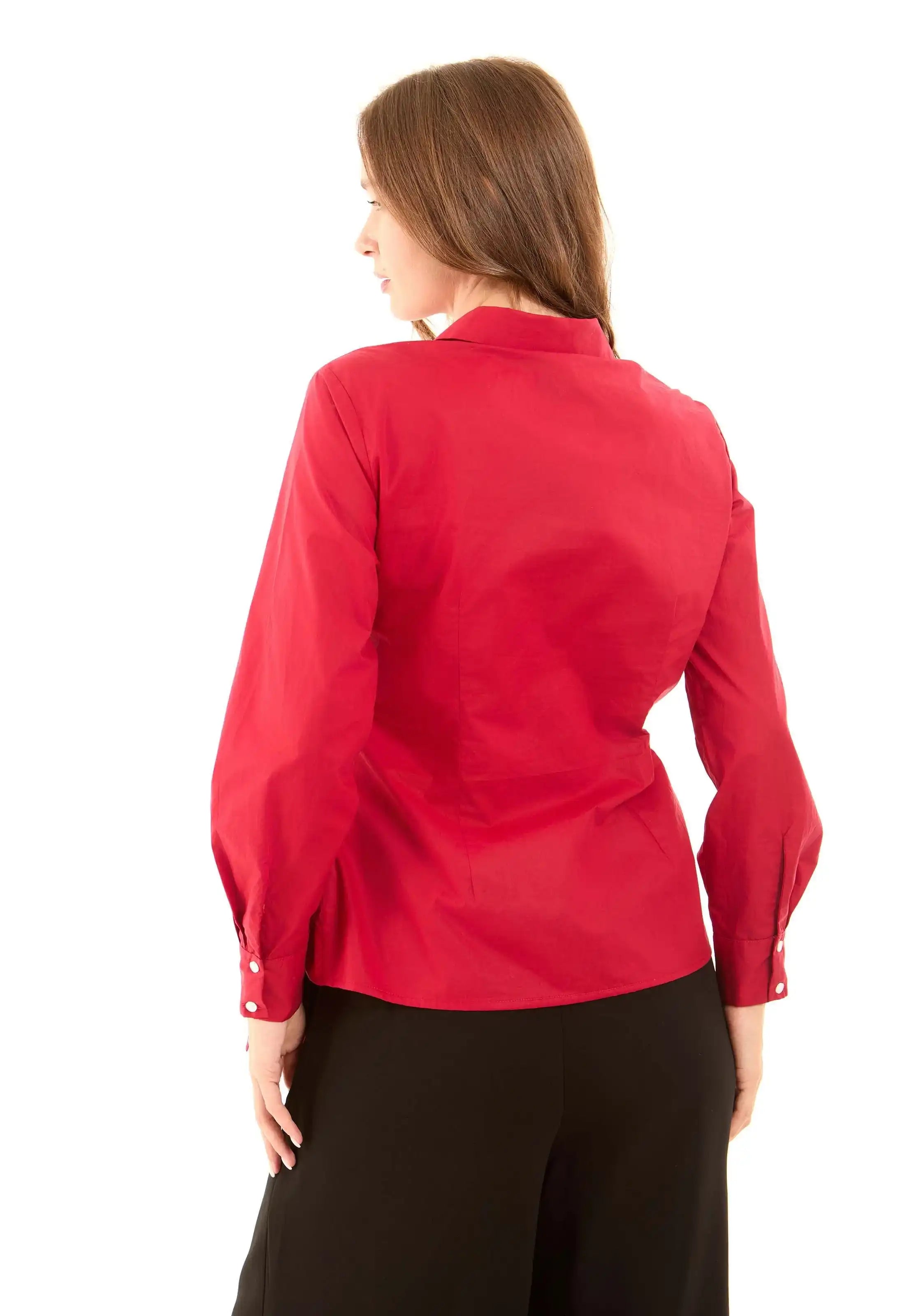 Chic Wrapped Cotton Shirt