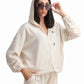 Cream Petal Zip Jacket