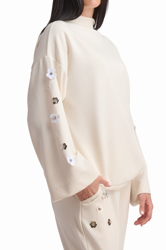 Cream Ease Relaxed Top