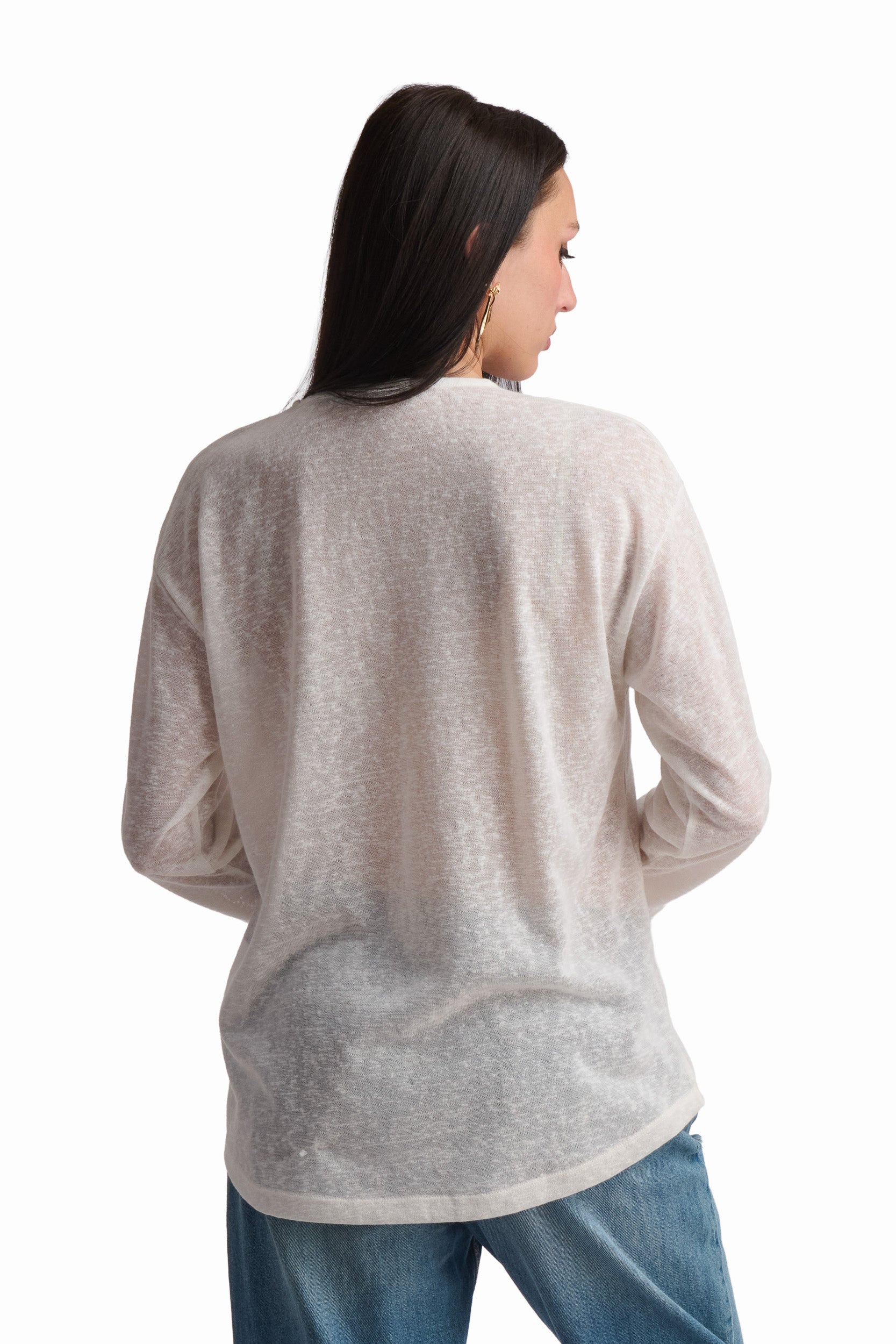 Soft Ivory Long Sleeve Top