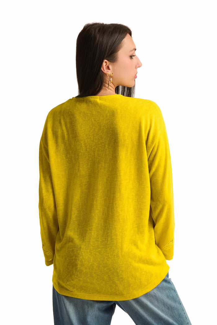 Sunflower Cutwork Top