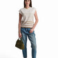 Neutral Stripe Summer Top