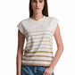 Neutral Stripe Summer Top