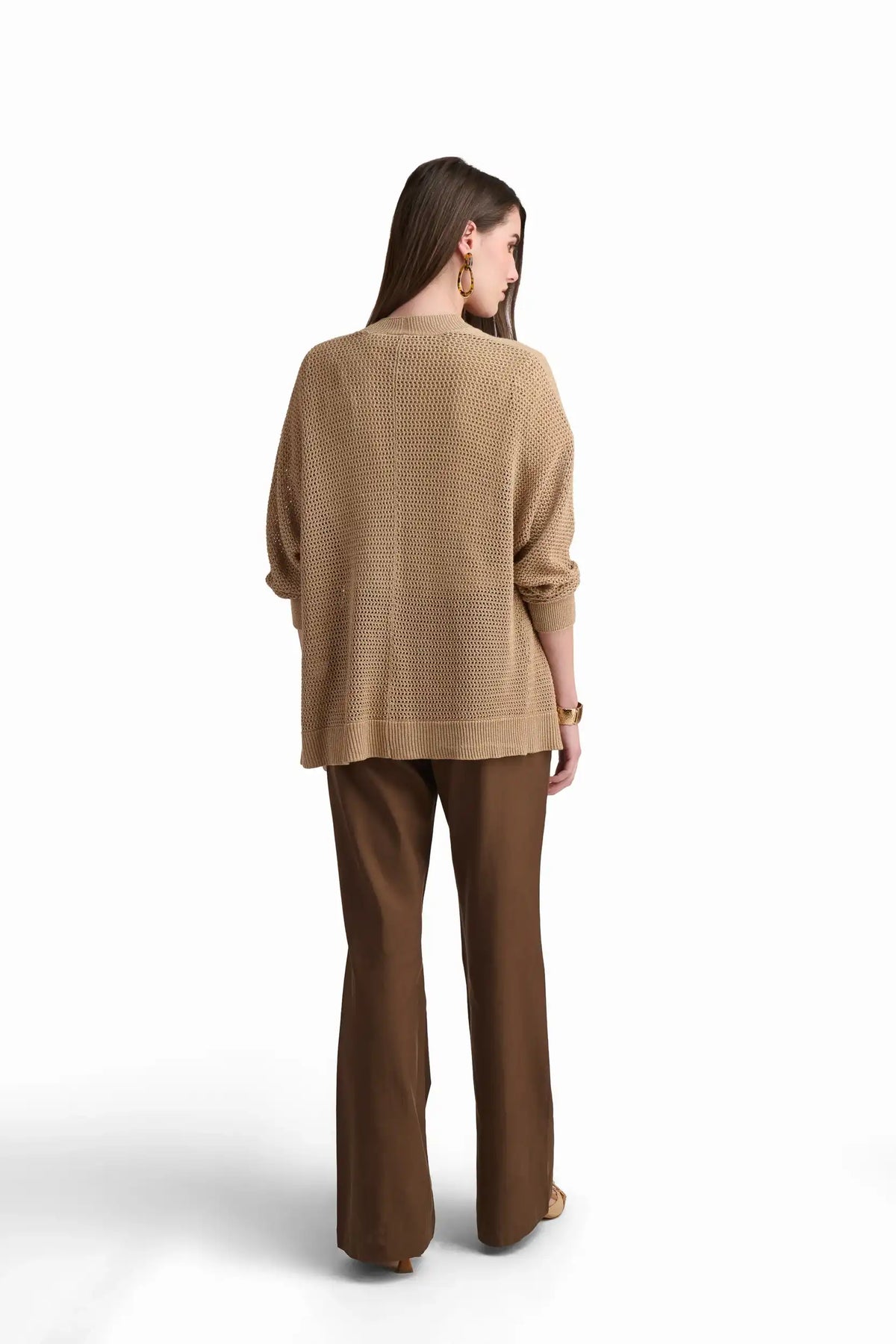 Soft Neutral Open Cardigan