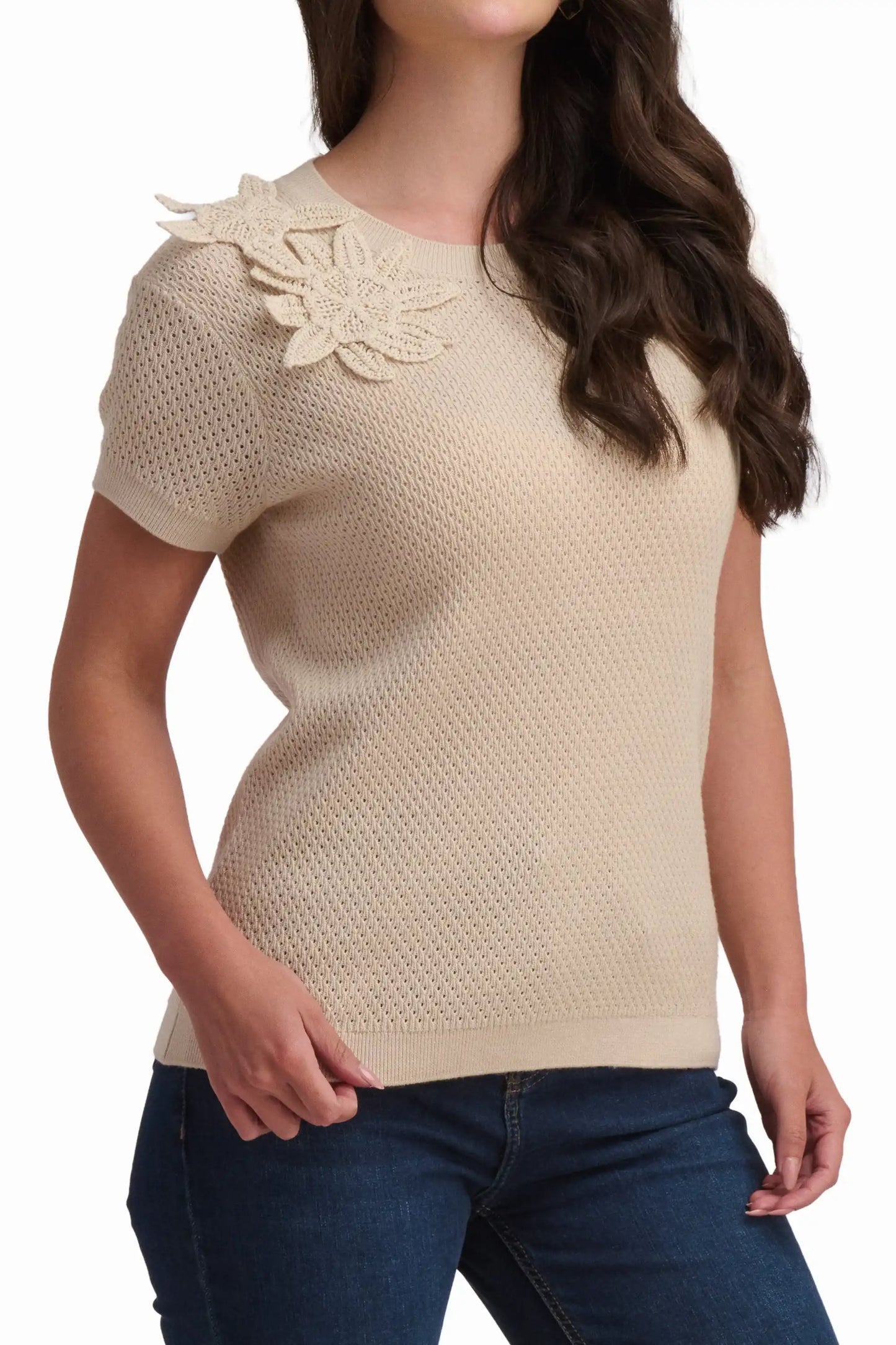 Nude Petal Textured Knit
