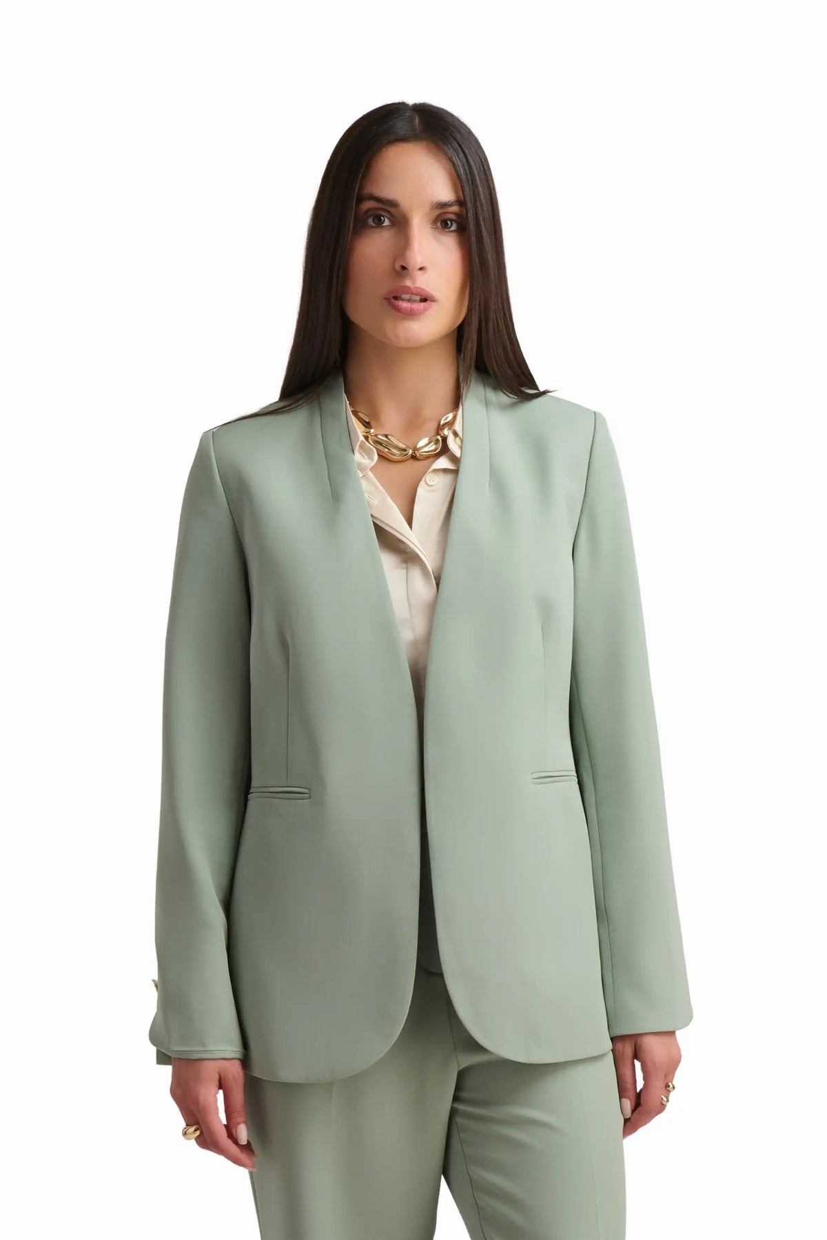 Sage Green Tailored Blazer