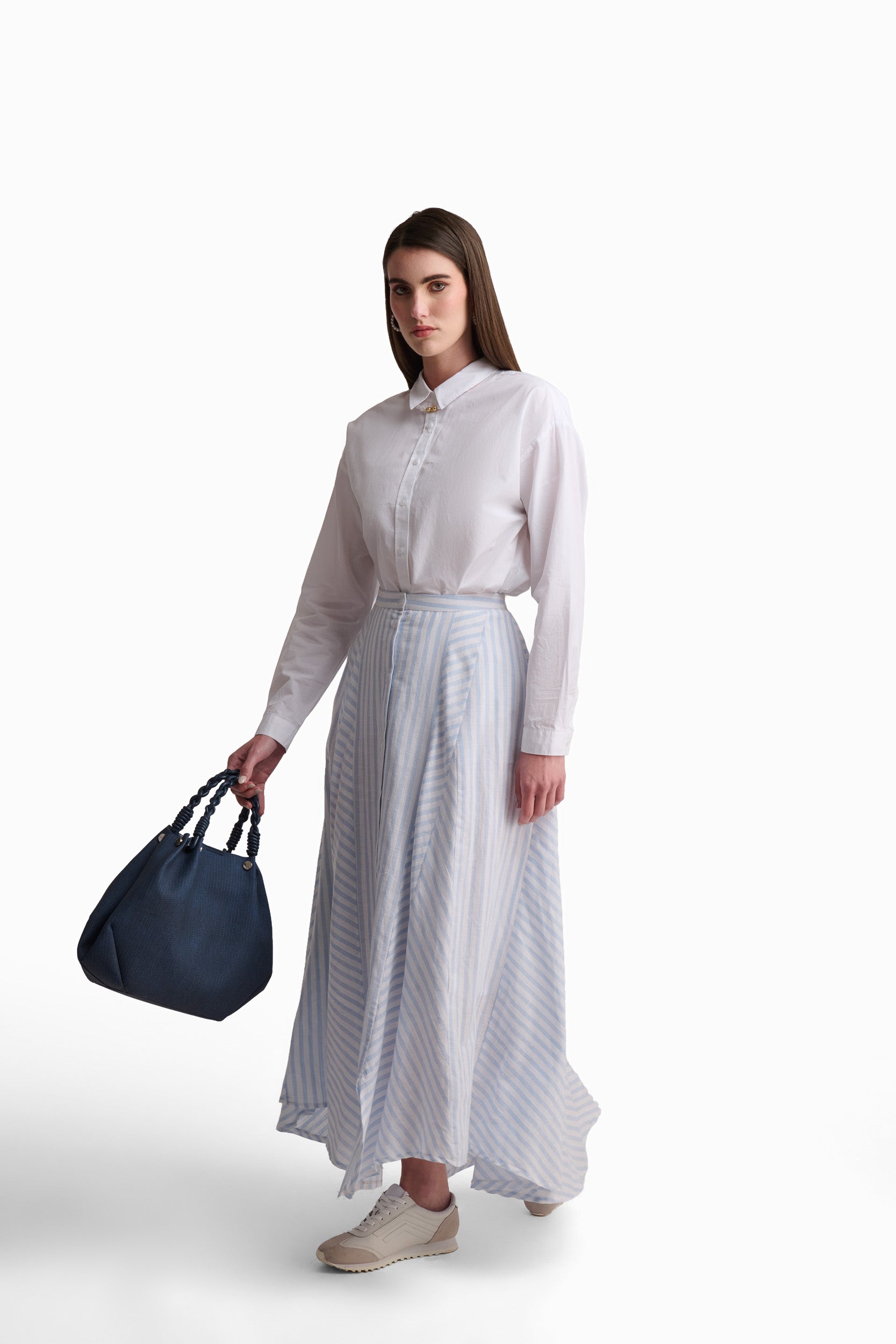 White Cotton Buttoned Shirt