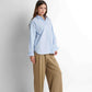 Cotton Buttoned Shirt - Baby Blue