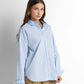 Cotton Buttoned Shirt - Baby Blue