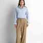 Cotton Buttoned Shirt - Baby Blue