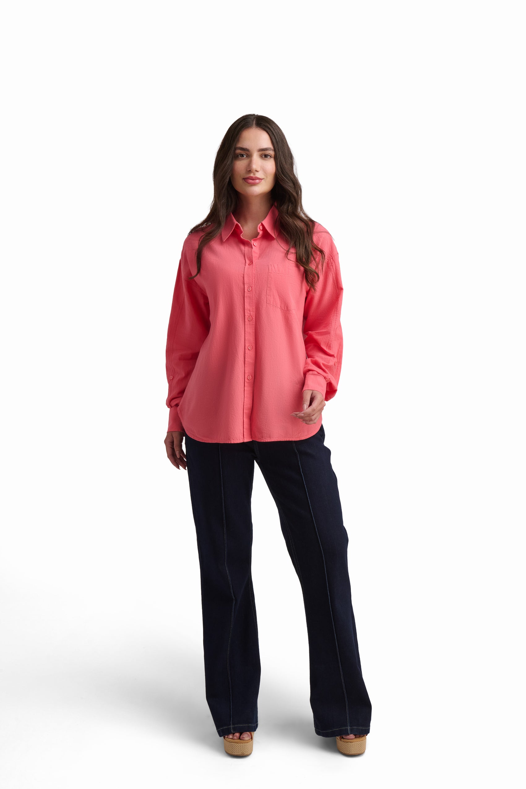 Rose Pink Relaxed Shirt