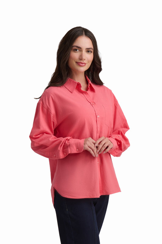 Rose Pink Relaxed Shirt