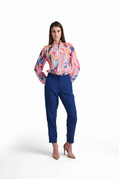Multicolor Abstract Print Blouse