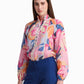 Multicolor Abstract Print Blouse