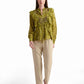 Golden Baroque Ruffle Blouse