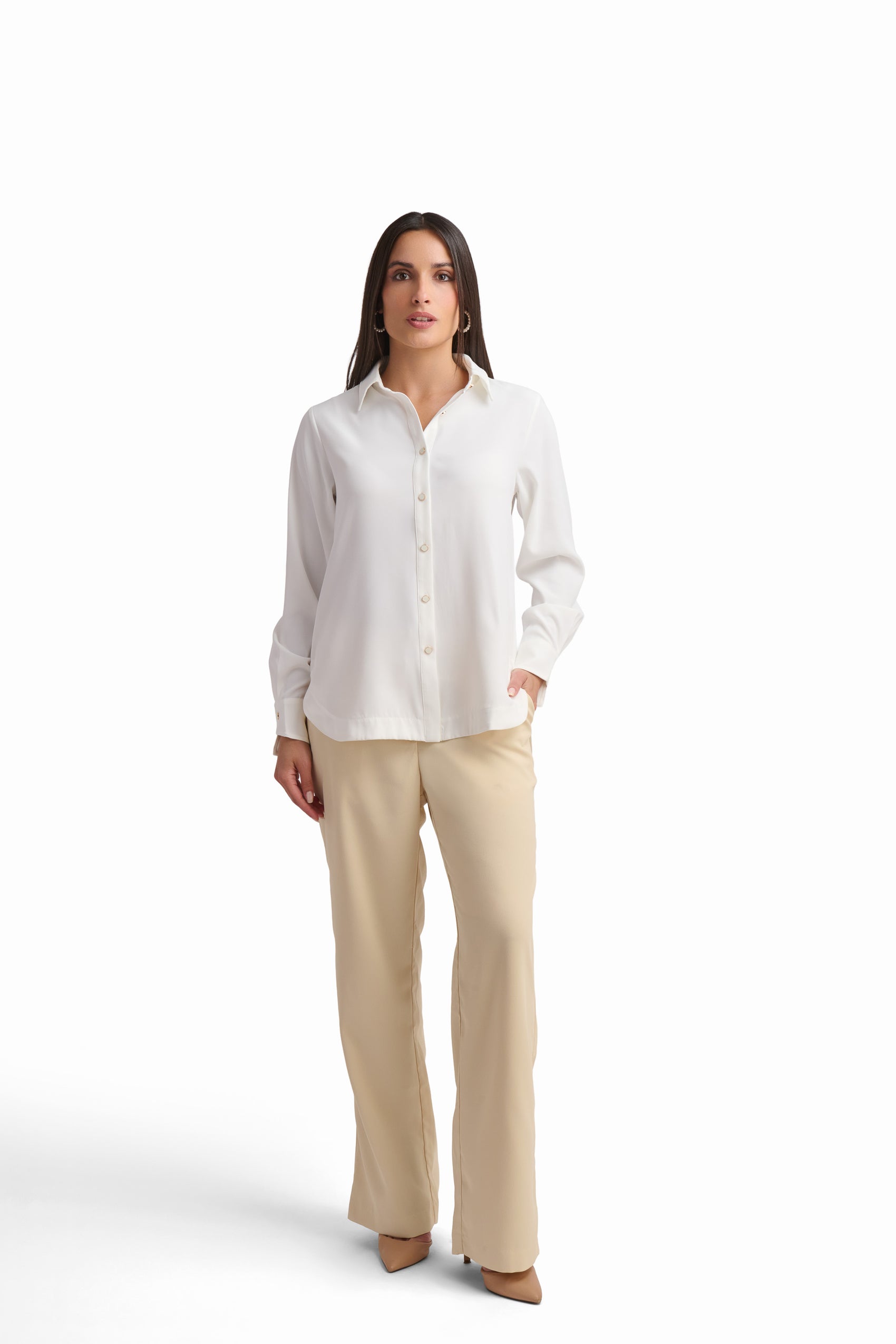 White Button-Up Shirt