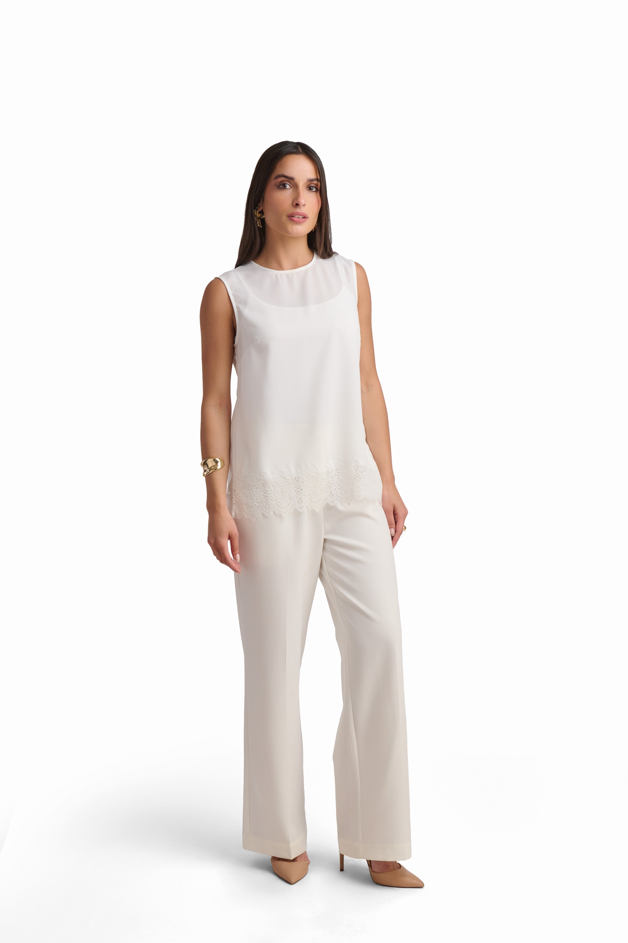 Soft Ivory Sleeveless Top