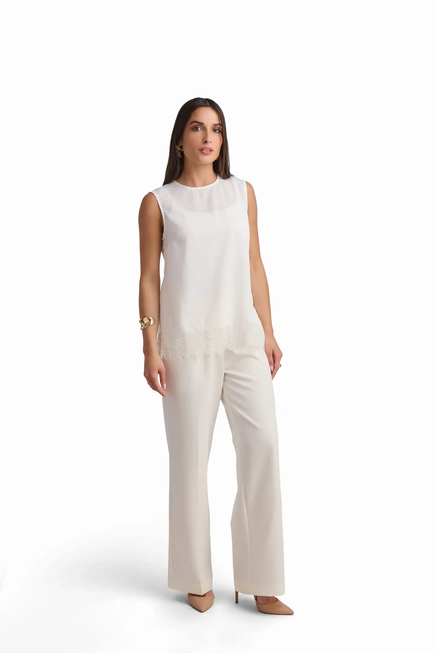 Soft Ivory Sleeveless Top