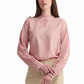 Blush Pink Blouse with Lace Detail