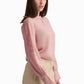 Blush Pink Blouse with Lace Detail