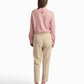 Blush Pink Blouse with Lace Detail