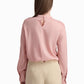 Blush Pink Blouse with Lace Detail