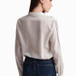 White Shirt With Contrast Stripe Detailing