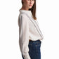 White Shirt With Contrast Stripe Detailing