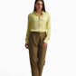Soft Yellow Satin Shirt