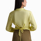 Soft Yellow Satin Shirt
