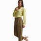 Soft Yellow Satin Shirt