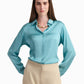 Soft Yellow Satin Shirt
