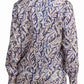 Abstract Print Satin Shirt