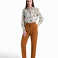 Abstract Print Satin Shirt