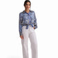 Blue Paisley Viscose Shirt