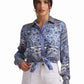 Blue Paisley Viscose Shirt