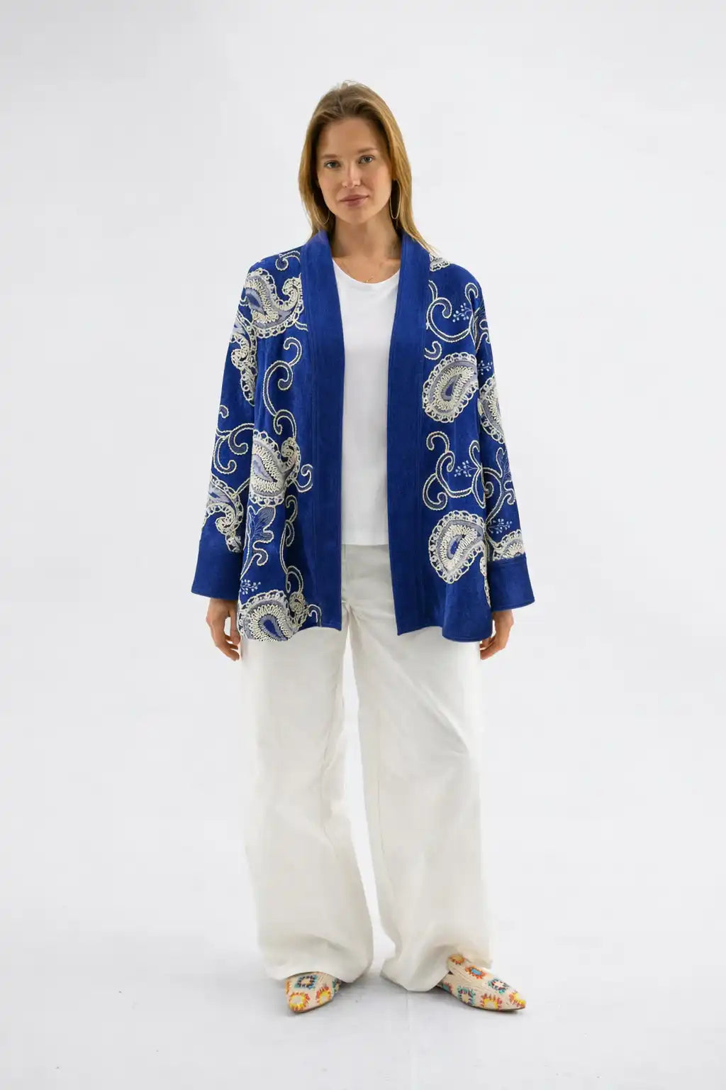 Heritage Print Open Cardigan